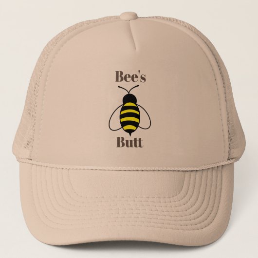 Bee's Butt Trucker Hoed Pet (Voorkant)