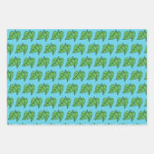 Bees Daisies laat een papierverzameling van 3 ompa Inpakpapier Vel (Voorkant 3)