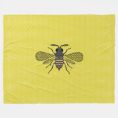 BEES en honingraat - Red de bijen Fleece Deken (Voorkant (Horizontaal))