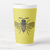 BEES en honingraat - Red de bijen Latte Mok (Voorkant)