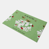 BEES en Lady Bugs - Kunst van Leah G redden de bij Deurmat (Schuin)