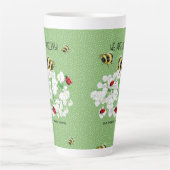 BEES en Lady Bugs - Kunst van Leah G redden de bij Latte Mok (Voorkant)