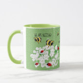 BEES en Lady Bugs - Kunst van Leah G redden de bij Mok (Links)