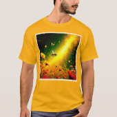 Bees' Golden Pollen Burst Joy Design T-shirt (Voorkant)