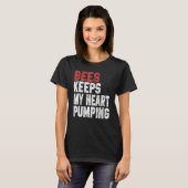 Bees Keeps My Heart Pumping Saves The Bees Men Wo T-shirt (Voorkant volledig)