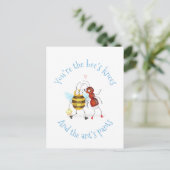 Bee's knees and ant's pants postcard briefkaart (Staand voorkant)