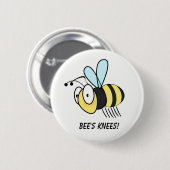 Bee's Knees. Button Badge (Voorkant /achterkant)