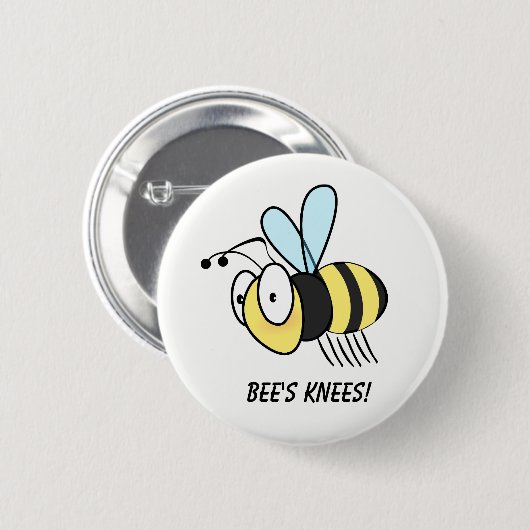 Bee's Knees. Button Badge (Voorkant /achterkant)