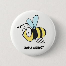 Bee's Knees. Button Badge