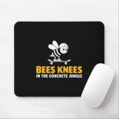 Bees Knees Skateboarding Design Muismat (Met muis)