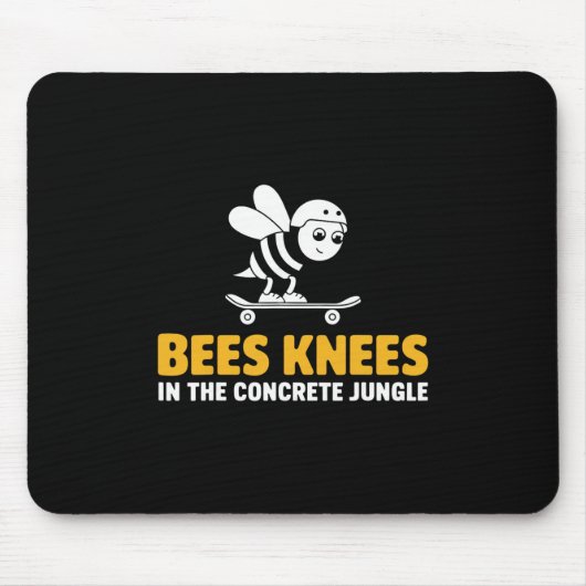 Bees Knees Skateboarding Design Muismat (Voorkant)