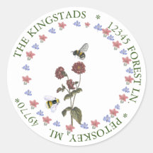 BEES MET Sticker van label voor adreslabel voor bl