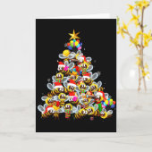 Bees Tree Christmas Sweater Xmas For Bees Lover  Kaart (Gele Bloem)