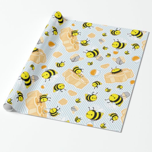 BEES! Verpakkingspapier Cadeaupapier (Uitgerold)