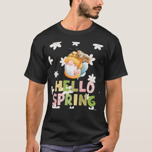 Bee's weet dat het lente is t-shirt (Voorkant)