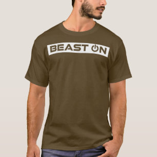 Beest aan in White Fitness Workout Gezegde Gym Mot T-shirt