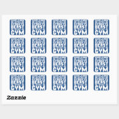 Beest in de kiem vierkante sticker (Vel)