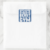 Beest in de kiem vierkante sticker (Tas)