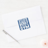 Beest in de kiem vierkante sticker (Envelop)