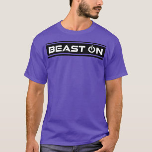 Beest op Black Gym Fitness Workout Gym Gezegde Mot T-shirt
