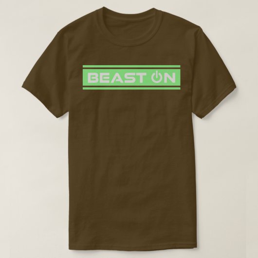 Beest op het Gezegde van de groene tint-gym fitnes T-shirt (Design voorkant)
