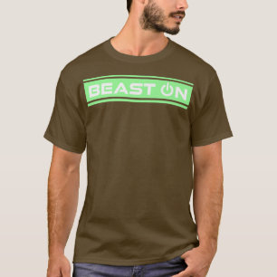 Beest op het Gezegde van de groene tint-gym fitnes T-shirt