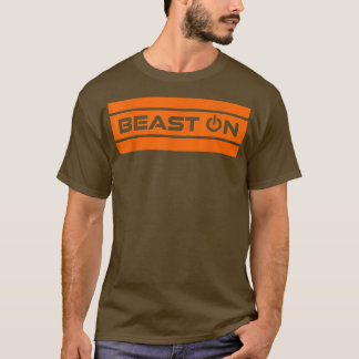 Beest op Oranje moderne fitness Simple Gym Motivat T-shirt