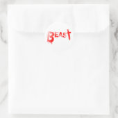 Beest Ronde Sticker (Tas)