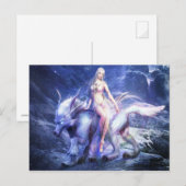 Beest trainer in de voorgeske wereld briefkaart (Voorkant / Achterkant)