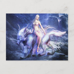 Beest trainer in de voorgeske wereld briefkaart