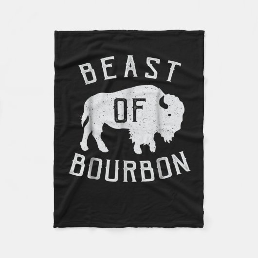 Beest van Bourbon Drink whisky Fleece Deken (Voorkant)