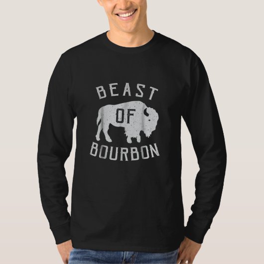 Beest van Bourbon Drink whisky T-shirt (Voorkant)