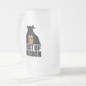 Beest van Bourbon Frosted Glass Beer Mok (Voorkant links)