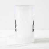 Beest van Bourbon Frosted Glass Beer Mok (Center)