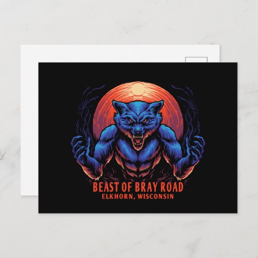 Beest van Bray Road Cryptid Creature Briefkaart (Voorkant / Achterkant)