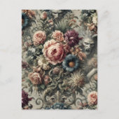 Beest van de Interstice - Gothic Floral Design Feestdagenkaart (Voorkant)