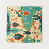 Beesten achtergrond: Abstract  concept Wandkleed (Voorkant (horizontaal))