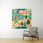 Beesten achtergrond: Abstract  concept Wandkleed (In situ)