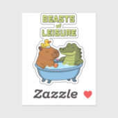 Beesten van vrije tijd | sticker (Vel)