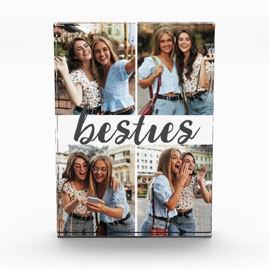beestjes | Beste vrienden Schattigee collage Fotoblokken (Voorkant)