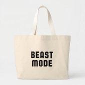 Beestmodus Grote Tote Bag (Voorkant)