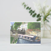 Beeston Canal Lock House Nottingham Briefkaart (Staand voorkant)