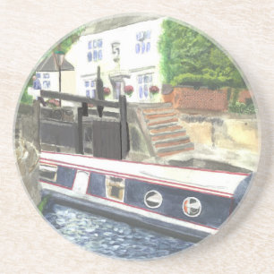 Beeston Canal Lock House Nottingham Zandsteen Onderzetter