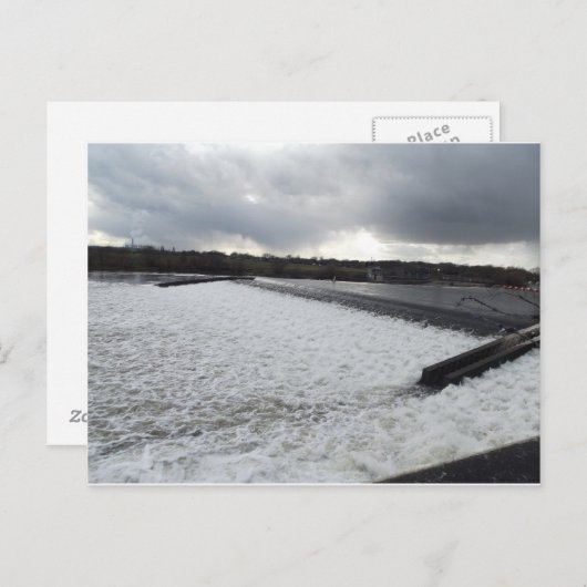 Beeston Weir Briefkaart (Voorkant / Achterkant)