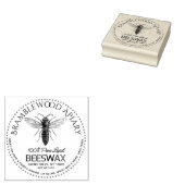 Beeswax Bar met  koningin Honeybee Rubberstempel (Gestempeld)