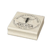 Beeswax Body Balm met  koningin Honeybee Rubberstempel (Stempel)