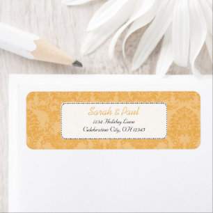 Beeswax  Damask Return-adres Etiket