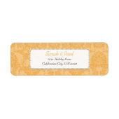 Beeswax  Damask Return-adres Etiket (Voorkant)