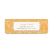 Beeswax  Damask Return-adres Etiket (Voorkant)