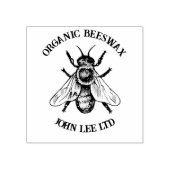 Beeswax ontwerp  realistische zakelijke maatstaf rubberstempel (Afrduk)